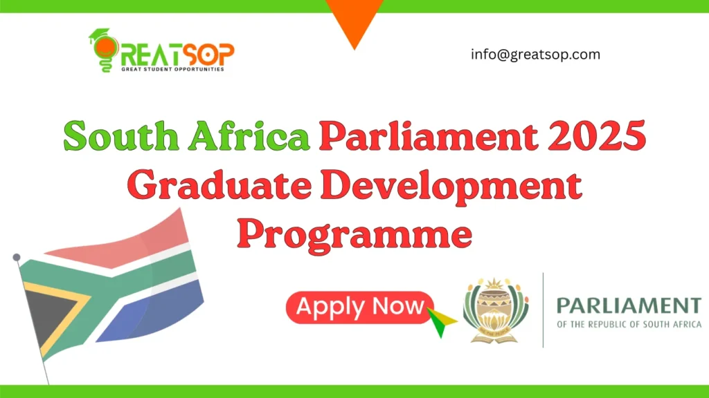 South Africa Parliament 2025 Graduate Development Programme