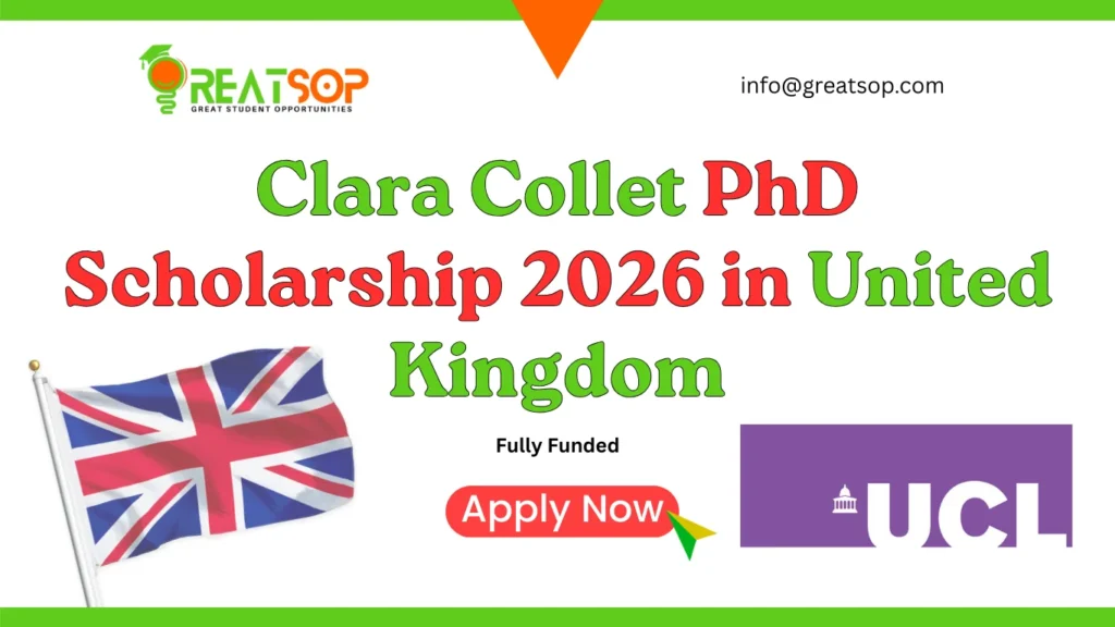 Clara Collet PhD Scholarship
