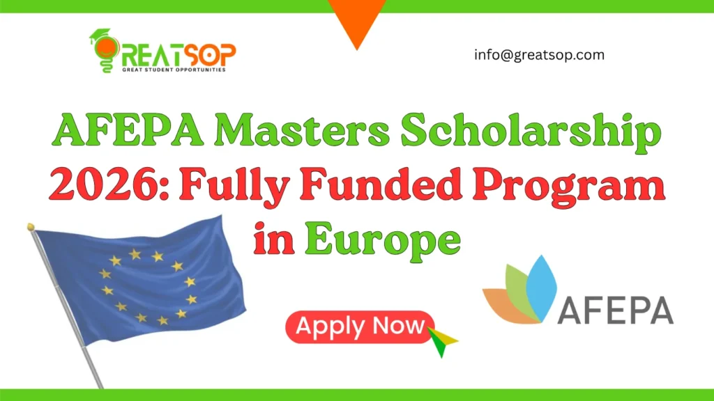 AFEPA Masters Scholarship 2026: Fully Funded Program in Europe AFEPA Masters Scholarship