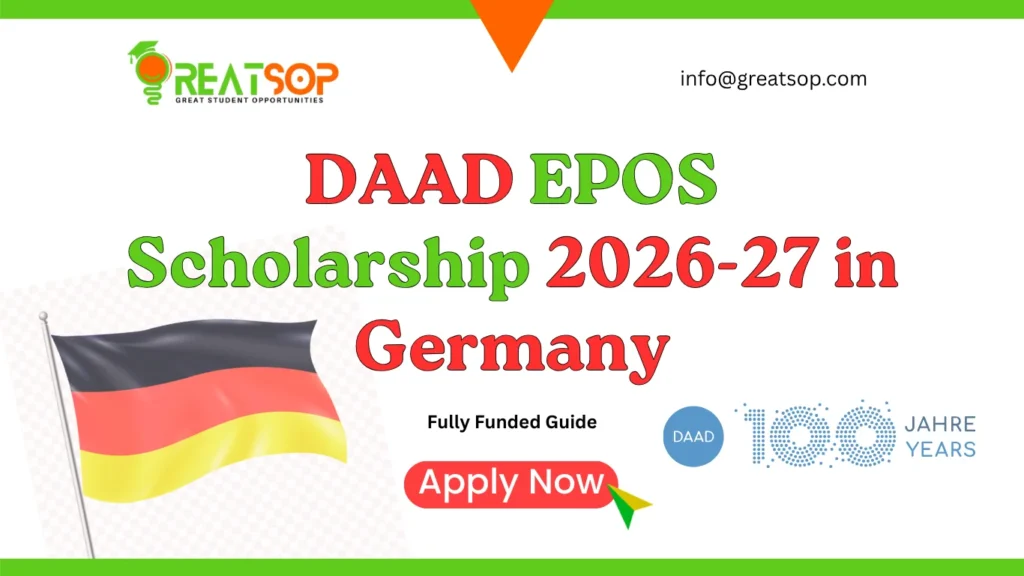 DAAD EPOS Scholarship 2026-27 in Germany: Fully Funded Guide DAAD EPOS Scholarship 2026-27