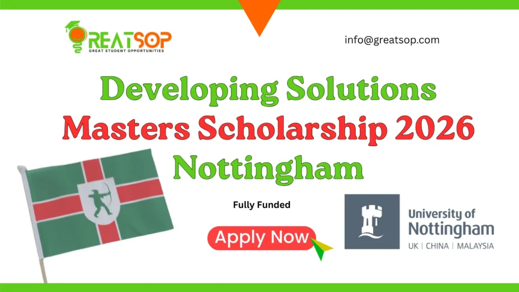 Developing Solutions Masters Scholarship