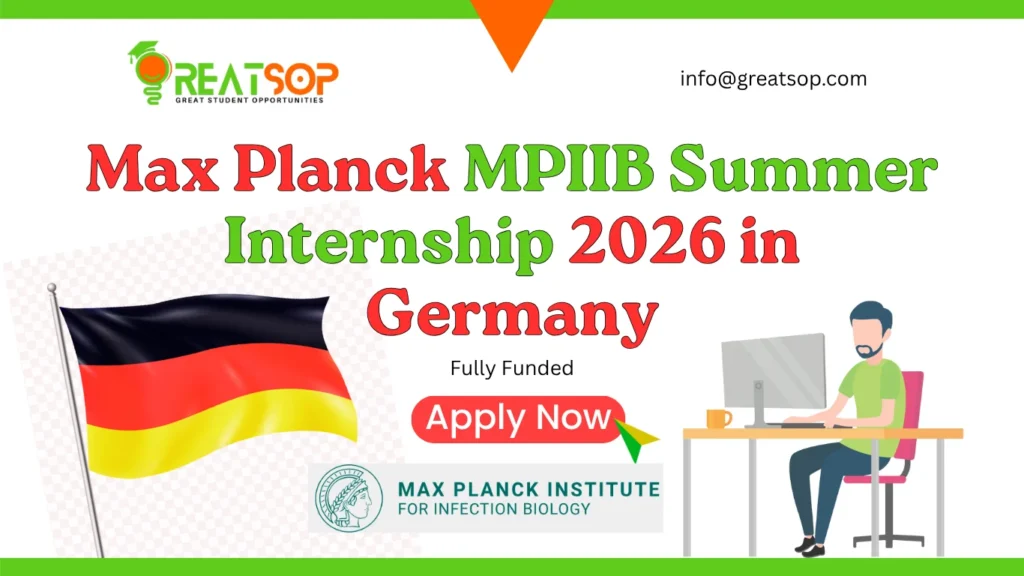 Max Planck MPIIB Summer Internship 2026 Germany | Apply Now Max Planck MPIIB Summer Internship