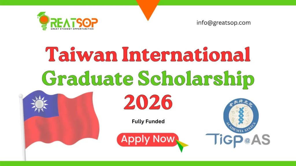 Taiwan International Graduate Scholarship 2026: Complete Guide Taiwan International Graduate Scholarship