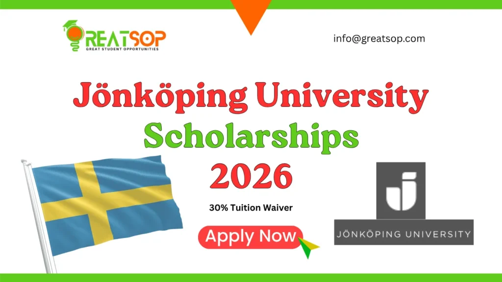 Jönköping University Scholarships 2026: 30% Tuition Waiver Jönköping University Scholarships