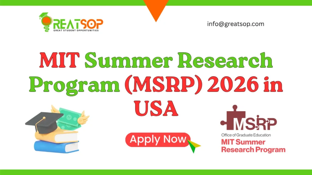 MIT Summer Research Program (MSRP) 2026 in USA: Your Gateway to Research MIT Summer Research Program