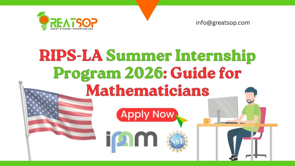 RIPS-LA Summer Internship Program 2026: Ultimate Guide for Mathematicians RIPS-LA Summer Internship Program