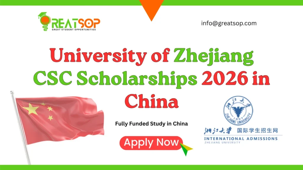 University of Zhejiang CSC Scholarships 2026 in China: Fully Funded Study in China Zhejiang University CSC Scholarships 2026